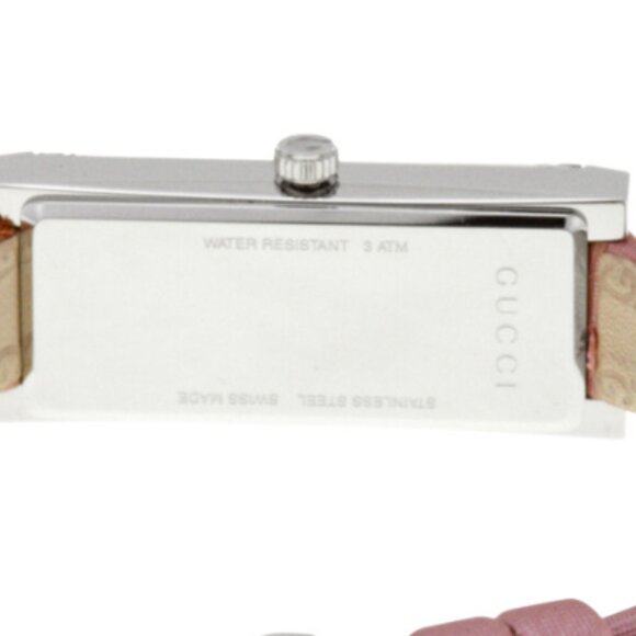 Gucci Women's YA127502 G-Frame Pink Leather Watch - Picture 3 of 8